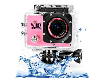 Розовое подводное тональнозвуковое полное HD 1080P резвится камера с x4 цифров Zom