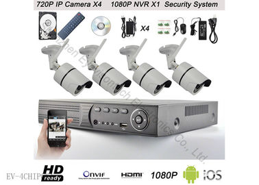 720P 4CH самонаводят камера CCTV, видеозаписывающее устройство 500G сети системы камеры слежения IP