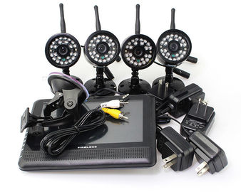 4 система камеры слежения изображения беспроволочная DVR квада CH, домашняя система безопасности DVR