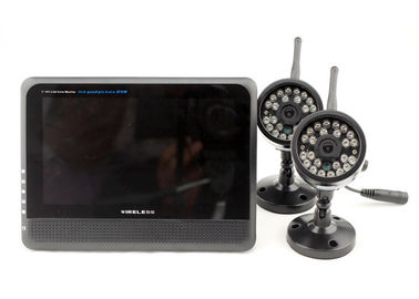 AV записывая систему камеры слежения 4 Ch беспроволочную напольную с DVR и монитором LCD полного цвета