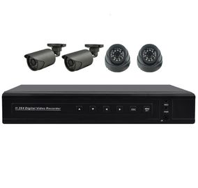 4 набор P2P AHD DVR канала, набор HD 720P 4CH AHD, система безопасности камеры CCTV AHD