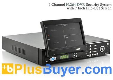 4 система безопасности канала DVR (экран FlipOut 7 дюймов, H.264, дистанционные)